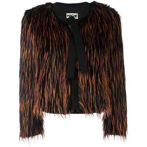 Hache Colorful Fur Coat